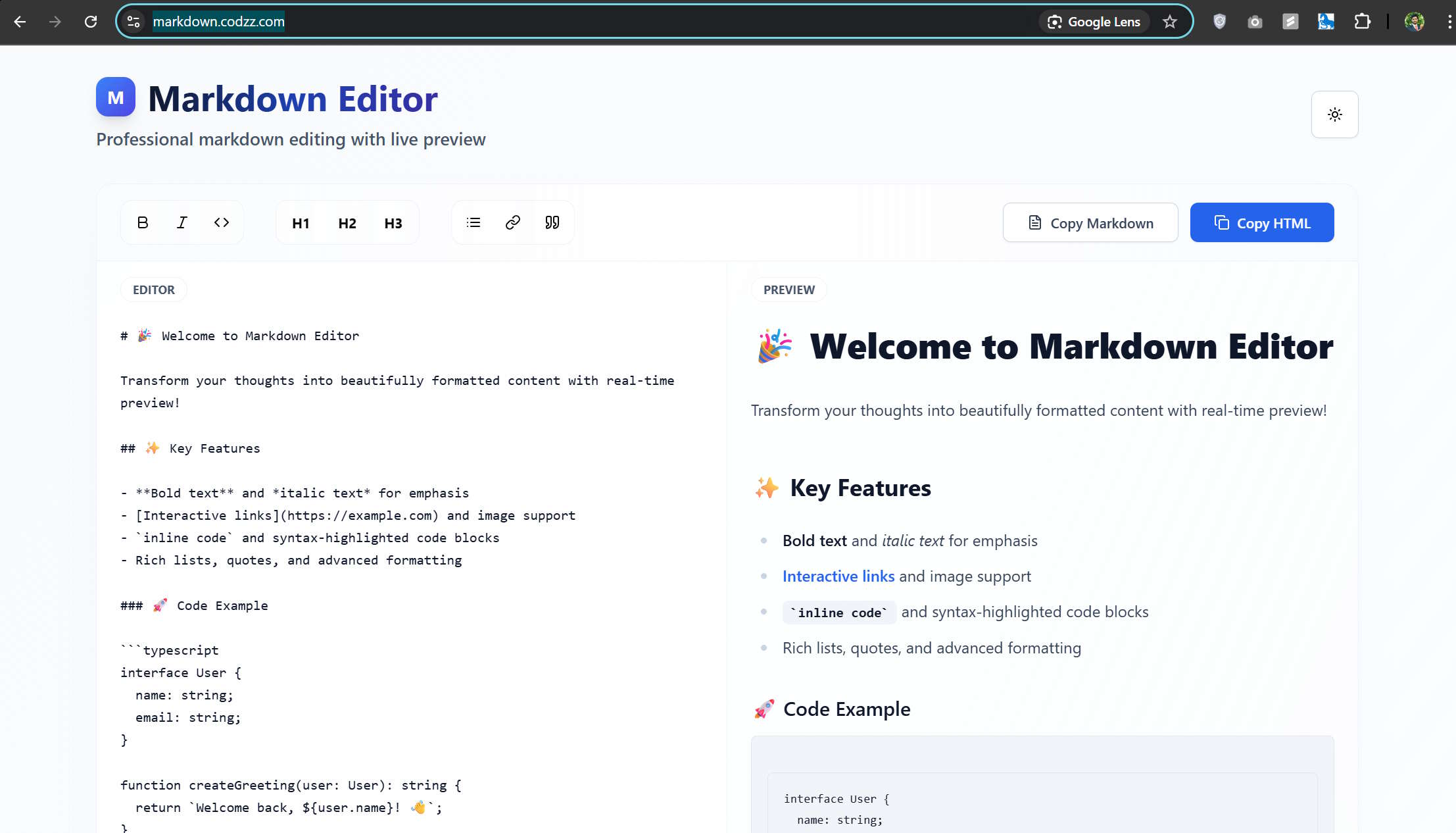 Markdown Editor